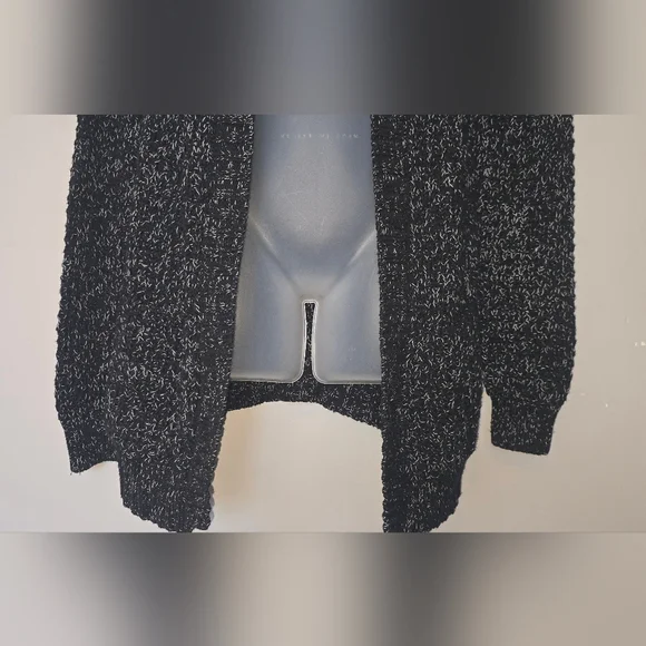 Express Knit Cardigan Sweater Black Womens Size Medium - Picture 7 of 10